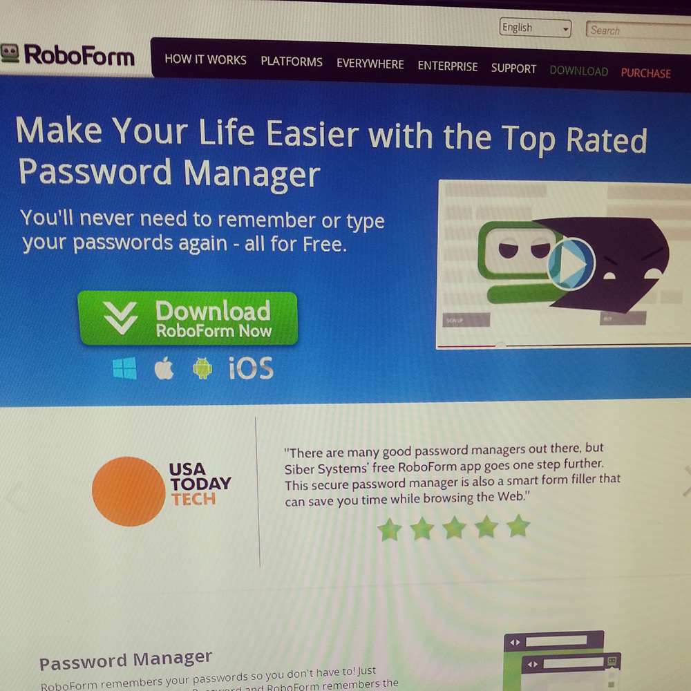 ROBOFORM!! no more forgotten passwords.. PERIOD!