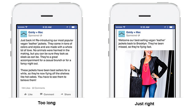 Facebook Tip: Why it’s important to generally keep posts short